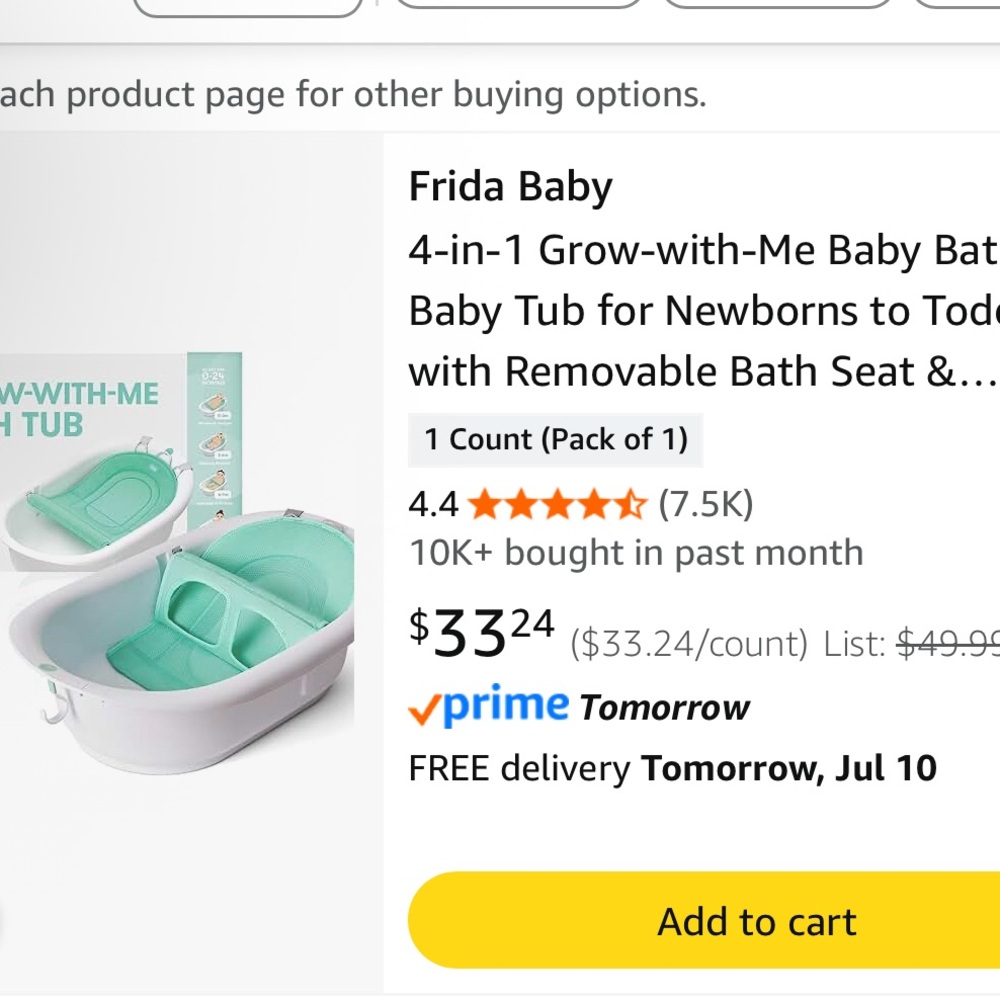 Frida Baby bathtub. Green and White Diaper Covers for Stylish Comfort